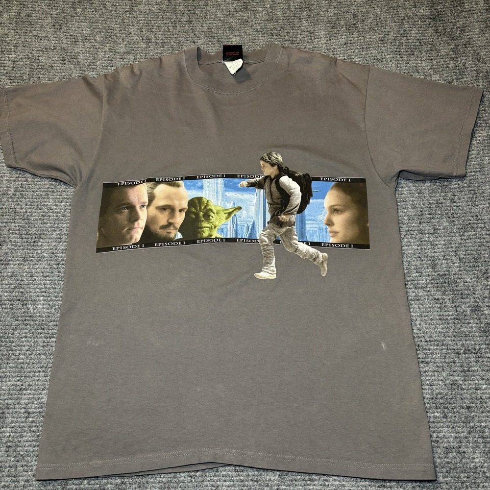 1999 Star Wars Episode 1 Anakin Yoda Promo Size XL Men